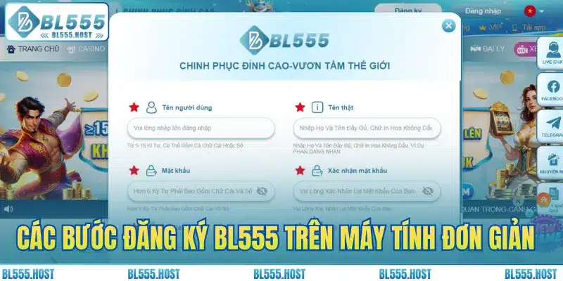 Các bước đăng ký BL555 trên máy tính đơn giản