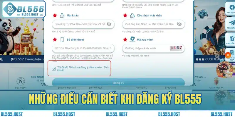 Những điều cần biết khi đăng ký BL555