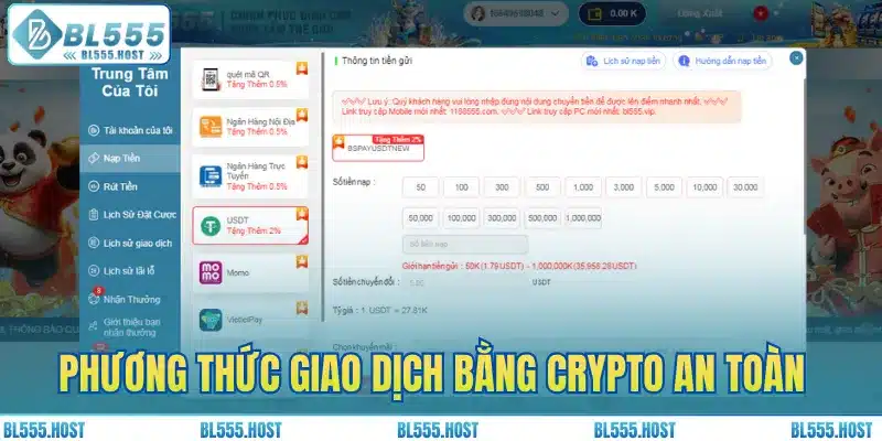 Phương thức giao dịch bằng Crypto an toàn